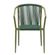14 Cadeira Empilhavel Oliveta Rivatti 57 cm -Largura- Estrutura em Aluminio e Corda Nautica Verde